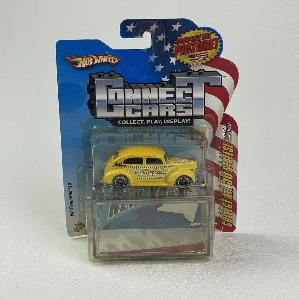 Hot Wheels Connect Cars NEW YORK Taxi Cab Fat Fendered 40 Car  1/64